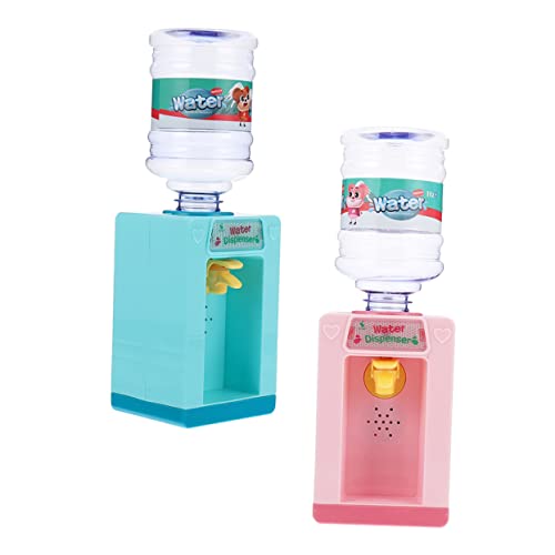 Vaguelly 2 Sets Wasserspender Modellbausätze Mini Wasserspender Für Kleinkinder Kinderspielzeug Mini Wasserbrunnen Kinderspielhaus Spielhaus Kunststoff von Vaguelly