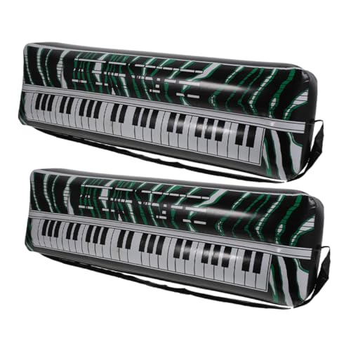 Vaguelly 2 Stück Aufblasbare Elektronische Tastatur Klavier Klavier Für Musik Musik Tastatur Tastaturen Beliebtes Klavier Für Babys PVC von Vaguelly