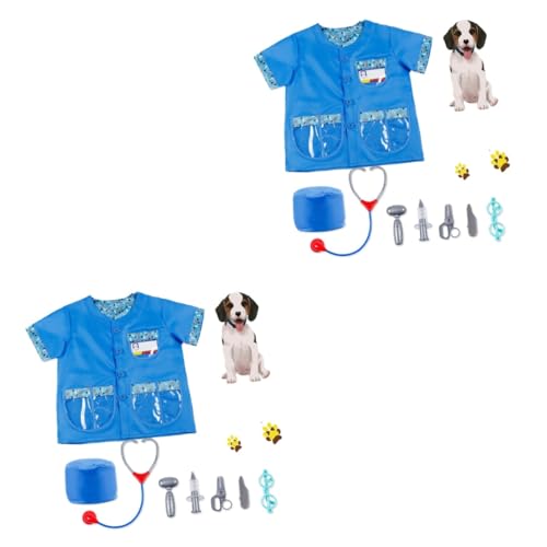 Vaguelly 2 Stück Cosplay Outfits Kinder Wissenschaftler Mantel Arzt So Tun Als Würden Sie Spielen Kinder Overall Kinder Laboroverall Cosplay Kostüm Kleinkind Laborkittel Arzt von Vaguelly