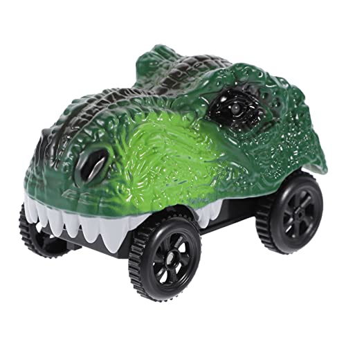 Vaguelly 2 Stück Dinosaurier Auto Leuchtendes Schienenauto Nur Autos Elektrisches Spielzeugauto Ferngesteuertes Kinderauto LED Leuchte Dinosaurier Rennwagen Kinder Elektroauto von Vaguelly