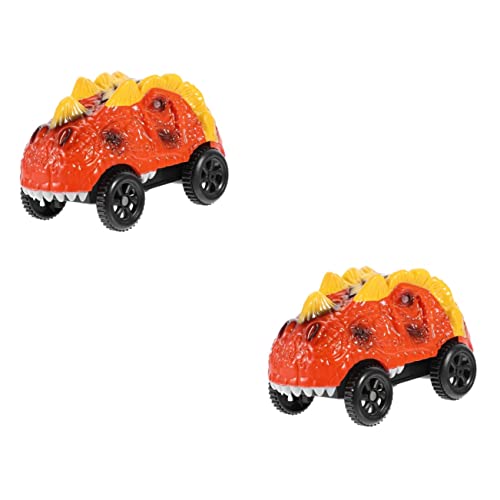 Vaguelly 2 Stück Dinosaurier Auto Spielzeug Streckenauto Fernbedienung Rennwagen Fernbedienung LKW Mini Rc Auto Mini Spielzeug Rennwagen Lkws Spielzeug Rc Spielzeug Leuchtende von Vaguelly