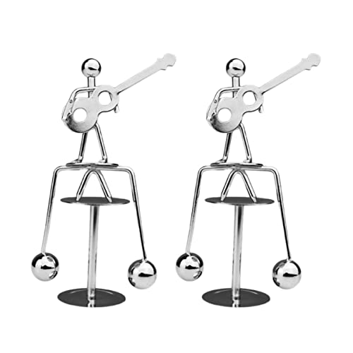 Vaguelly Mechaniker-Ornamente Gitarre und Mann-Statue Desktop-Spielzeug für Männer Feine Verarbeitung Kreatives Ornament von Vaguelly