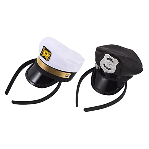 Vaguelly 2 Stück Haarband Teilig Matrosen Kapitänsmütze Cosplay Haarschmuck für Mädchen Party Karneval Halloween Segler Bootsfahrer Zubehör Vaguelly 2 Stück Haarband Teilig Matrosen Kapitänsmütze Cosplay Haarschmuck für Mädchen Party Karneval Halloween Segler Bootsfahrer Zubehör von Vaguelly