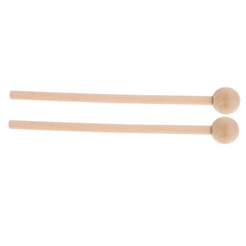 Vaguelly 2 Stück Holzschlägel Percussion Sticks 1218 Zoll Orff Hammer Runde Spitze Für Xylophon Glockenspiel Percussion Glockenspiel Holzblockglocke von Vaguelly