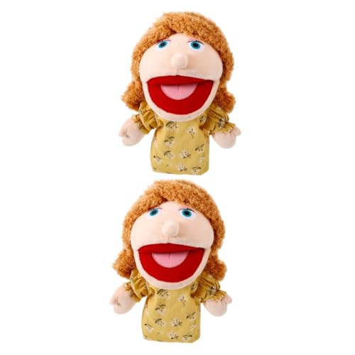 Vaguelly 2 Stück Interaktive Eltern Kind Handpuppen Pädagogische Puppen Ausgestopfte Handpuppen Fingerpuppen Spielzeughandpuppen Zum Spielen Puppenfamilienstil Handpuppen Spielzeug von Vaguelly