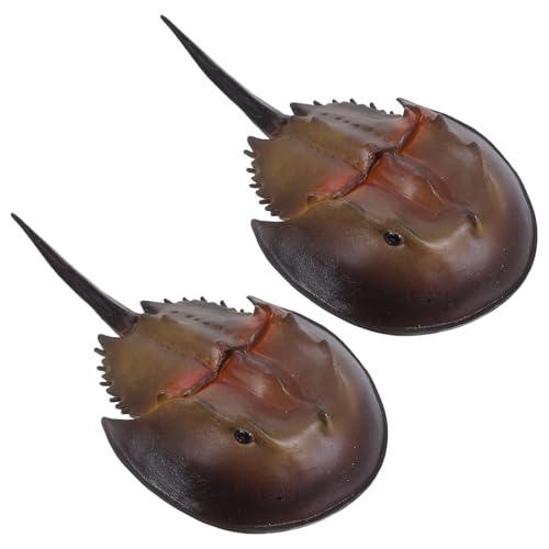 Vaguelly 2 Stück Kunststoff-Krabbenspielzeug, Pfeilschwanzkrebs-Figur, 17,8 cm, Meerestiere, Spielzeug, Kinderspielset, für die Sammlung, realistische Meerestiere, Figur, Modell Vaguelly 2 Stück Kunststoff-Krabbenspielzeug, Pfeilschwanzkrebs-Figur, 17,8 cm, Meerestiere, Spielzeug, Kinderspielset, für die Sammlung, realistische Meerestiere, Figur, Modell von Vaguelly
