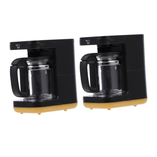 Vaguelly 2 Stück Mini Kaffeemaschine Modellspielzeug Mini Espressomaschine Kaffeemaschine Mini Puppenhaus Zubehör Mixer Der Kleinste Mixer Der Welt Miniaturen Puppenhaus Zubehör von Vaguelly