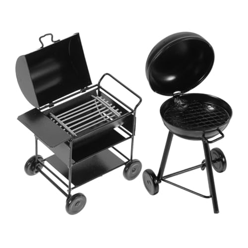 Vaguelly 2 Stück Miniatur BBQ Grill Realistische Schwarze Eisenmodelle Tragbar und Kompakt für Puppenhaus Miniaturküche Kreative Dekoration und Lehrreiches Spiel Vaguelly 2 Stück Miniatur BBQ Grill Realistische Schwarze Eisenmodelle Tragbar und Kompakt für Puppenhaus Miniaturküche Kreative Dekoration und Lehrreiches Spiel von Vaguelly