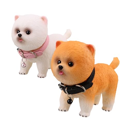 Vaguelly 2 Stück Realistische Pomeranian Vinyl Hundefiguren Lebensechtes Welpenmodell aus Weichem Kindersicherem Material Dekorativ für Zuhause Büro für Hundefreunde und Sammler Vaguelly 2 Stück Realistische Pomeranian Vinyl Hundefiguren Lebensechtes Welpenmodell aus Weichem Kindersicherem Material Dekorativ für Zuhause Büro für Hundefreunde und Sammler von Vaguelly