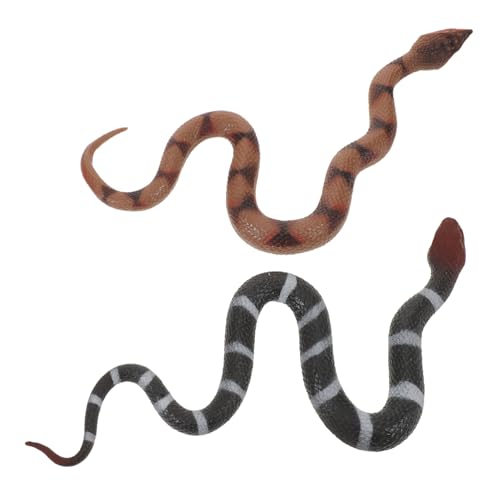 Vaguelly 2 Stück Realistische Schlangenfiguren aus TPR-Gummi Detailgetreue Nachbildung von Giftschlange und Silberringnatter Vielseitig für Halloween Deko Vogelabwehr und Gartenpranks Vaguelly 2 Stück Realistische Schlangenfiguren aus TPR-Gummi Detailgetreue Nachbildung von Giftschlange und Silberringnatter Vielseitig für Halloween Deko Vogelabwehr und Gartenpranks von Vaguelly