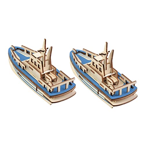 Vaguelly 2 Stück Rettungsboot-Puzzle Rätsel Handgefertigtes Rettungsbootmodell Puzzles Aus Holz Puzzle Zum Zusammenbauen Aus Holz Bildungsmodell 3D-Puzzles Für Hölzern Blue von Vaguelly