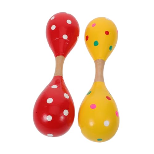 Vaguelly 2 Stück Teiliges Holz Maracas für Doppelseitige Rasseln Handliche Percussion Instrumente Sanfte Klänge zur Frühen Musikförderung Rhythmisches für Kleinkinder Vaguelly 2 Stück Teiliges Holz Maracas für Doppelseitige Rasseln Handliche Percussion Instrumente Sanfte Klänge zur Frühen Musikförderung Rhythmisches für Kleinkinder von Vaguelly