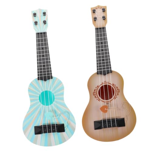 Vaguelly 2 Stück Ukulele Spielzeug Für Kinder Musikinstrument Spielzeug Für Kleinkinder Gitarre Simulation Ukulele Gitarre Für Kinder Kunststoff Gitarre Modell Für Kinder von Vaguelly