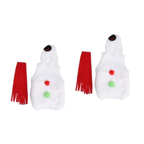 Vaguelly 2 Teiliges Set Weihnachtskostüm Für Jungen Anzug Schneemann Outfit Kinder Schneemann Verkleidung Plüsch Weihnachtspyjama Schneemann Anzug Schöne Schneemann Kleidung von Vaguelly