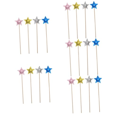 Vaguelly 20 STK Zauberstab Fairy Wand Spielzeug für Kinder kreativ Spielzeug hühner Spielzeug Party Decoration dekorativer Feenstab dekorative Hexenstäbe Cosplay-Gefälligkeiten-Stick Stoff von Vaguelly