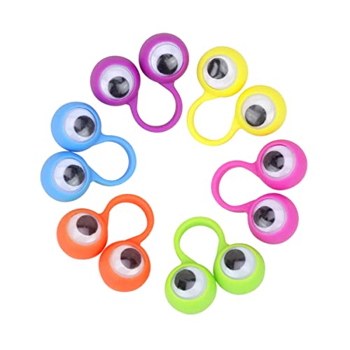 Vaguelly 20 Stück Augen-Fingerpuppen Wackelaugen-Fingerpuppen Wackelaugen-Fingerpuppenringe Augen-Finger-Spielzeug Ostereierfüller Goodie-Bag-Stuffer Klassenzimmer-Austauschgeschenk von Vaguelly