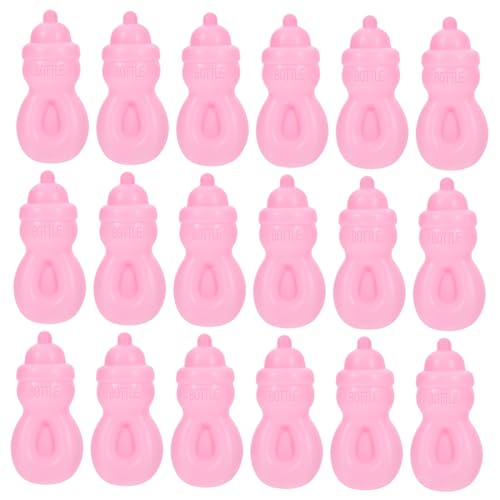 Vaguelly 20 Stück Babyflasche für kinderspielzeug Kid Toys Babygeschenk geben vor, Hausspielzeug zu Sein Kindergeschenk Plastik Rosa von Vaguelly