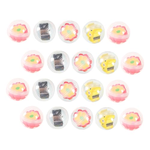 Vaguelly 20 Stück Ball Nachfüllbare Kapseln Ball Festival Partygeschenke Kapseln Mit Bleistift Charms Befüllbare Bälle Runde Kapseln Bälle Cartoon Charms Für Bleistift Cartoon Bleistift von Vaguelly