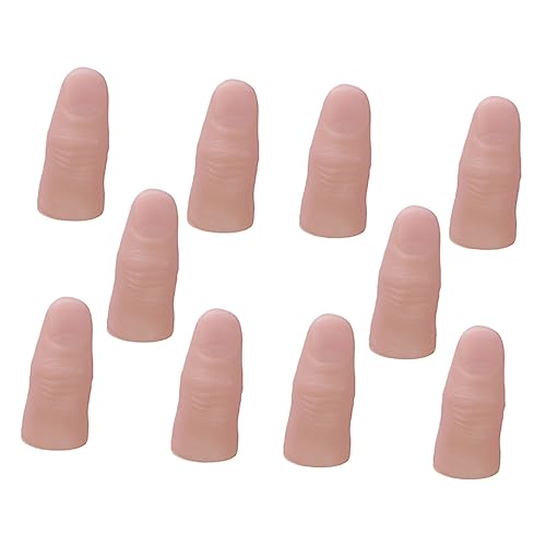 Vaguelly Halloween Kostüme Essential 20-teiliges Realistisches Künstliches Finger-Trick-Finger-Set von Vaguelly