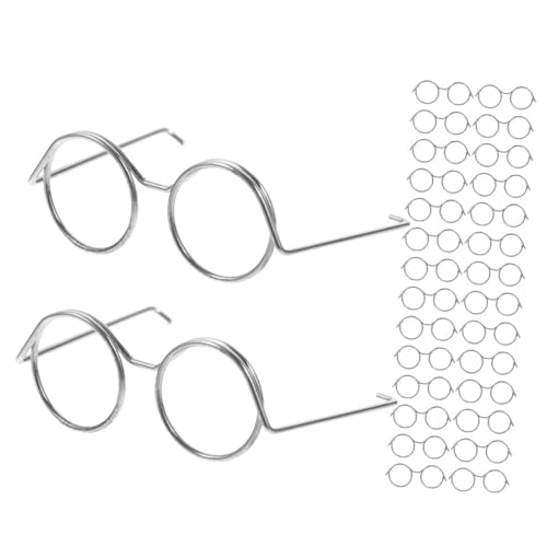 Vaguelly 20 Stück Minipuppenbrille metallrahmen Puppen Accessoires Puppenaccessoire klein Puppenhaus Miniatur Puppenbrillengestell modische Brillendekore Brille für Puppe Eisen Silver Vaguelly 20 Stück Minipuppenbrille metallrahmen Puppen Accessoires Puppenaccessoire klein Puppenhaus Miniatur Puppenbrillengestell modische Brillendekore Brille für Puppe Eisen Silver von Vaguelly