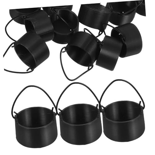 Vaguelly 20 Stück Teiliges Mini Kunststoffkessel mit Henkel Kleine Schwarze Halloween Vielseitig für Partydeko Süßigkeitenbehälter Hexengarten und Camping Dekoration Vaguelly 20 Stück Teiliges Mini Kunststoffkessel mit Henkel Kleine Schwarze Halloween Vielseitig für Partydeko Süßigkeitenbehälter Hexengarten und Camping Dekoration von Vaguelly