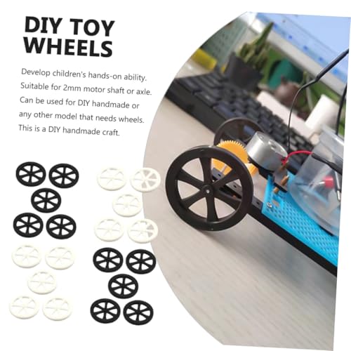 Vaguelly 20 Stück Teiliges Spielzeugauto Räder aus Sicherem Kunststoff Vielseitige Modellauto Zubehörteile für Kinderfahrzeuge und Bastelprojekte Einfache Montage Passend für Vaguelly 20 Stück Teiliges Spielzeugauto Räder aus Sicherem Kunststoff Vielseitige Modellauto Zubehörteile für Kinderfahrzeuge und Bastelprojekte Einfache Montage Passend für von Vaguelly