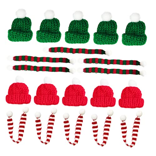 Vaguelly 20 Stück Teiliges Weihnachtsmützen und Strickschals aus Wolle Handgefertigte Farbenfrohe Weihnachtsdeko für Flaschen Tassen Puppen und DIY Basteln Partydekoration Vaguelly 20 Stück Teiliges Weihnachtsmützen und Strickschals aus Wolle Handgefertigte Farbenfrohe Weihnachtsdeko für Flaschen Tassen Puppen und DIY Basteln Partydekoration von Vaguelly