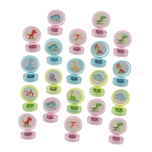 Vaguelly 20St Dinosaurier-Stempelspielzeug Stempel für Kinder lustiger dinosaurierstempel Mini-Briefmarken Kinder stempelset kinderstempel Set Partyzubehör Cartoon-Stempel-Spielzeug Abs von Vaguelly