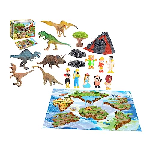 Vaguelly 20st DIY Für Dinosaurier- Stielspielzeug Dinosaurierkostüm Badespielzeug Aufblasbares Kostüm Spielzeugautos Autospielzeug Vulkan-Dinosaurier-spielset PVC von Vaguelly