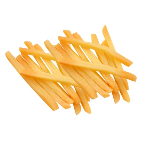 Vaguelly 20st Pommes-Modell Realistisch Aussehende Gefälschte Chips Simulierte Pommes Frites Gefälschtes Fastfood Pommes-Frites-Spielzeug Pommes-Frites-küchenspielzeug Chocolate PVC von Vaguelly