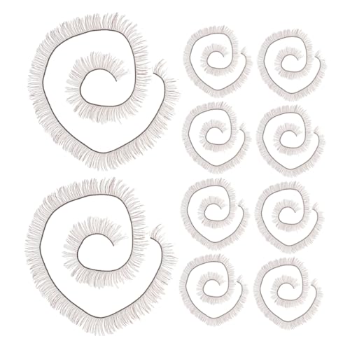 Vaguelly 20st Puppe Falsche Wimpern Schnappen Wimpernstreifen Künstlich Bausatz Wimpern Mit Kleber Wimpernpinzette Fälschung Funkeln Wimpern Individuell Wimpern Dünn Light Brown Nylon von Vaguelly