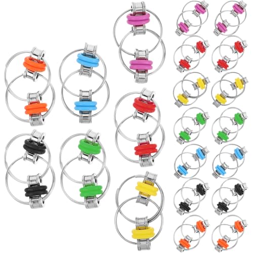 Vaguelly 21-teiliges Fahrradketten-Fidget: Kompakter Schlüsselanhänger mit glatter Flippy-Kette zum Stressabbauen, Fingerspielzeug – Metall-Fidget-Spielzeug für Büro, Reisen und den Heimgebrauch Vaguelly 21-teiliges Fahrradketten-Fidget: Kompakter Schlüsselanhänger mit glatter Flippy-Kette zum Stressabbauen, Fingerspielzeug – Metall-Fidget-Spielzeug für Büro, Reisen und den Heimgebrauch von Vaguelly