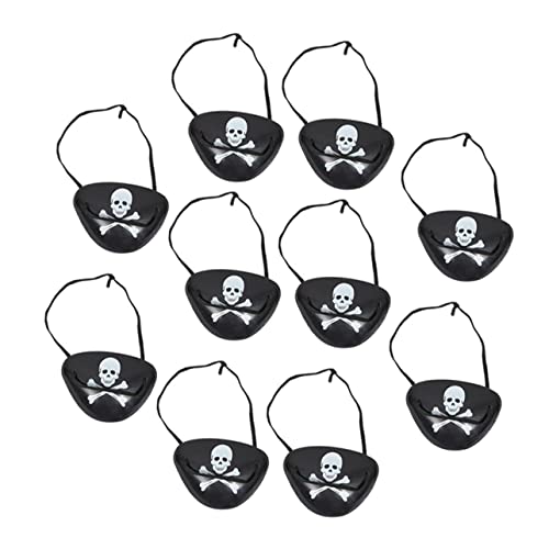 Vaguelly 24 Stk Piraten- Cosplay-Augenabdeckung Piraten-Aufnäher für Kinder halloween masken halloweenmaske Augenmaske dekoration Halloween-Party-Ornament Piraten-Patch Plastik von Vaguelly