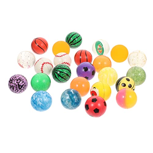 Vaguelly 24St Hüpfball flummies f�r hupfball für kindergeburtstags mitgebsel Kid Toys prallen Spiele für im Freien tragbare Hüpfspielzeuge farbige Spielzeugbälle Gummi von Vaguelly