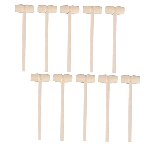 Vaguelly 25st Mini-Hammer Werkzeuge Zum Essen Von Krabben Krabbencracker Hammer Hammer Bauen Mini-krabbenspielzeug Krabbenkuchen Straße Schlag Zappeln Fisch Krabbenfiguren Holz von Vaguelly