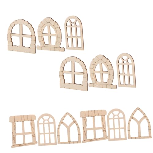 Vaguelly Unfertiges Miniatur-Fenster-tür-Set Dekoratives Basteln Für Garten Terrasse Und Balkon Vaguelly Unfertiges Miniatur-Fenster-tür-Set Dekoratives Basteln Für Garten Terrasse Und Balkon von Vaguelly