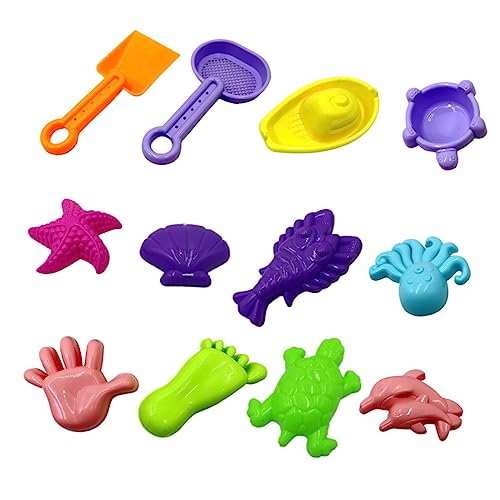 Vaguelly 28St Strand Schimmel Spielzeug für Kinder Sandburg Spielzeug Outdoor-Sand weinachtsgeschenke Kinder Beach Toys for ' Toys Strandformen für Kinder Kinderschimmel Plastik von Vaguelly