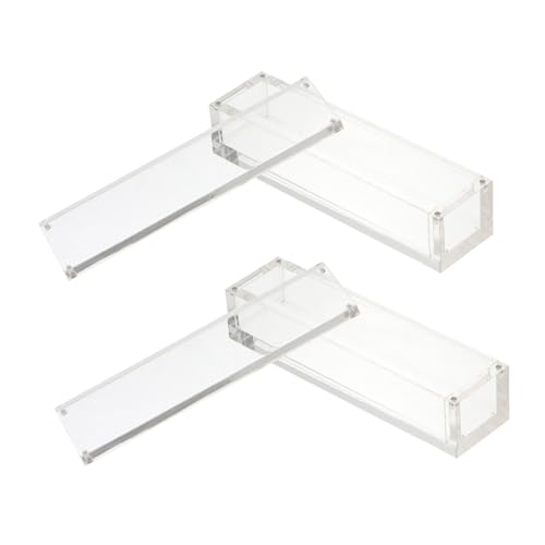 Vaguelly 2Er-Box für Würfel Karte Würfelbecher LED-Streifenlichter Transparente schmuck Magnetischer Würfel-Organizer Würfeletui aus Acryl von Vaguelly