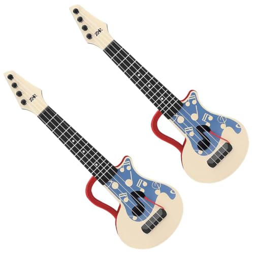 Vaguelly 2Pcs Gitarre kinderinstrumente musikinstrumente Musikalisches musikinstrumente für Instrument zum Üben Trainings-Ukulele-Instrument Nylon rot von Vaguelly