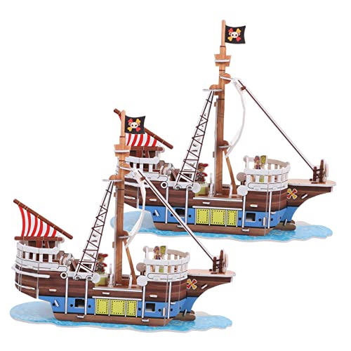 Vaguelly 2sätze Piratenschiff Puzzle Modell DIY Papier Segelboot Bausatz Für Erwachsene Und Junge Mädchen Kreatives Lernspielzeug Für Fantasie Und Geschicklichkeit Vaguelly 2sätze Piratenschiff Puzzle Modell DIY Papier Segelboot Bausatz Für Erwachsene Und Junge Mädchen Kreatives Lernspielzeug Für Fantasie Und Geschicklichkeit von Vaguelly
