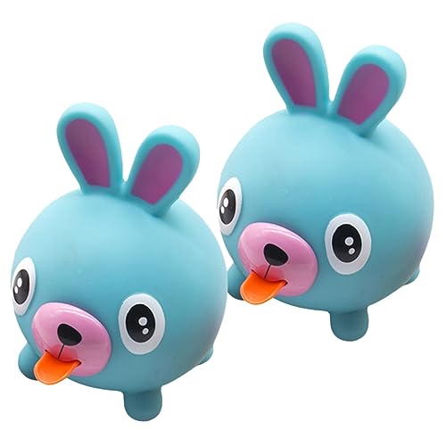 Vaguelly 2St Animals Toys for Spielzeug für Kinder spielsachen für Kinder funnytoys hühner Spielzeug Druckspielzeug kleine Quetschspielzeuge Tierspielzeug quetschen Vinyl Sky-Blue von Vaguelly