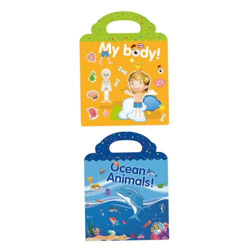 Vaguelly 2St Aufkleber Schultasche Fensteraufkleber für Kleinkinder Puzzle-Spielzeug kinderzimmer wanddeko wandpolsterung kinderzimmer stickerbögen Sticker-Spielzeug Heimdekorationen Papier von Vaguelly