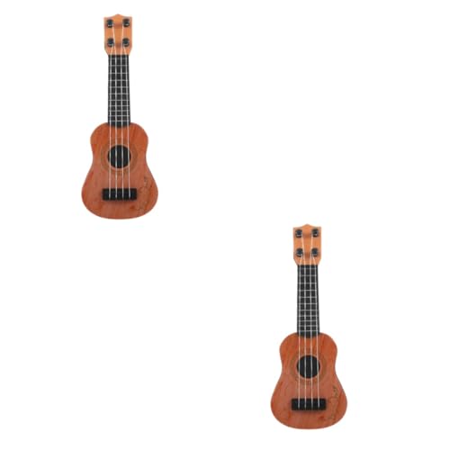 Vaguelly 2St Gitarrenspielzeug für Kinder Kinder-Instrument-Spielzeug Kinderspielzeug Ukulele Kinder Gitarre Spielzeug Musikalisches Spielzeug für Kinder Spielzeug für Musikinstrumente Abs von Vaguelly