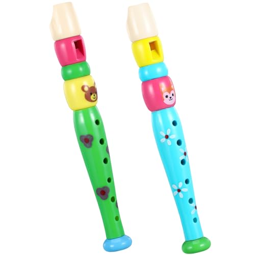 Vaguelly 2St Klarinette Blockflöteninstrumente Trommel Pfeife für Kinder Xylophon Recorder kinderinstrumente Kinder musikinstrumente Kinder Spielzeug Rekorder für Kinder Plastik von Vaguelly