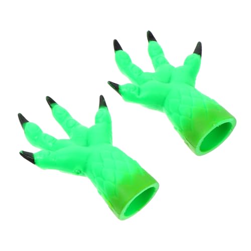 Vaguelly 2St Knifflige lustige Spielzeug Toys Hand Puppet Suprise b Toys Funny Present bürospiel überraschungstüte Fingerpuppen Gastgeschenke Goodie-Bag-Füller Green von Vaguelly