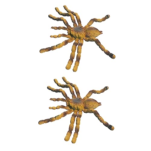 Vaguelly 2St Modell eines Insektenexemplars Simulationsspinnenmodell pädagogisches Spinnenmodell hühner Spielzeug Pädagogisches Spielzeug PVC-Vogelspinne-Spielzeug PVC-Spinnenmodell von Vaguelly