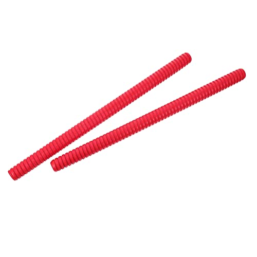 Vaguelly 2St Rhythmusstab Lummi-Stick Perkussionsspielzeug für Kinder Rhythmusstöcke aus Hartholz kinderinstrumente Kinder musikinstrumente Holzklaven Rhythmus-Musikstöcke hölzern rot von Vaguelly