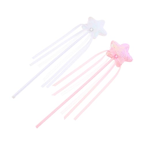 Vaguelly 2St Zauberstab Gefälligkeiten für Weihnachtsfeiern Halloween-Glühen Füllstoffe Die Fairy Wand Toys Kid Toys karnevalkostüme Zauberstäbe Leistungsstäbe Plastik Weiß von Vaguelly