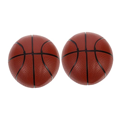 Vaguelly 2St aufblasbarer Ball für kinderspielzeug spielsachen für Light Balls Kinderzimmer Mini-Basketball hüpfendes Basketballspielzeug PVC Brown von Vaguelly