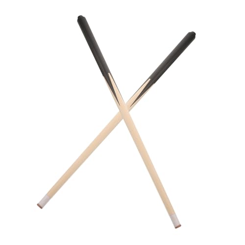 Vaguelly 2Stücke Billard Queue Sticks Kurze Holz Billard Queue Für Billardtisch Robustes Material Anfänger Und Zuhause von Vaguelly